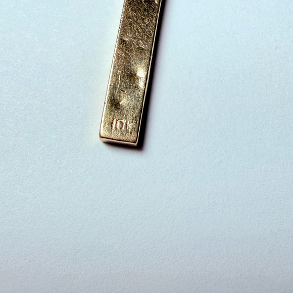 10k Solid Yellow Gold Cross Crucifix Jesus Religious Charm Pendant Italy Vintage - Picture 6 of 7